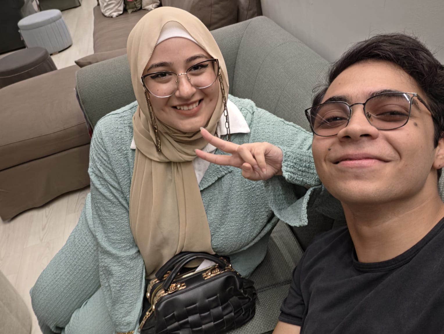Touqa and Mohamed at IKEA